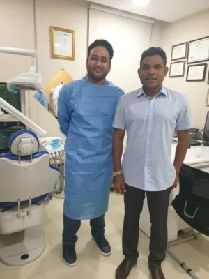 Dr. Prashanth with Mr. Faisal Naseem, Vice President of the Maldives.